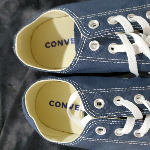 Navy Blue Converse - Picture 2 of 3